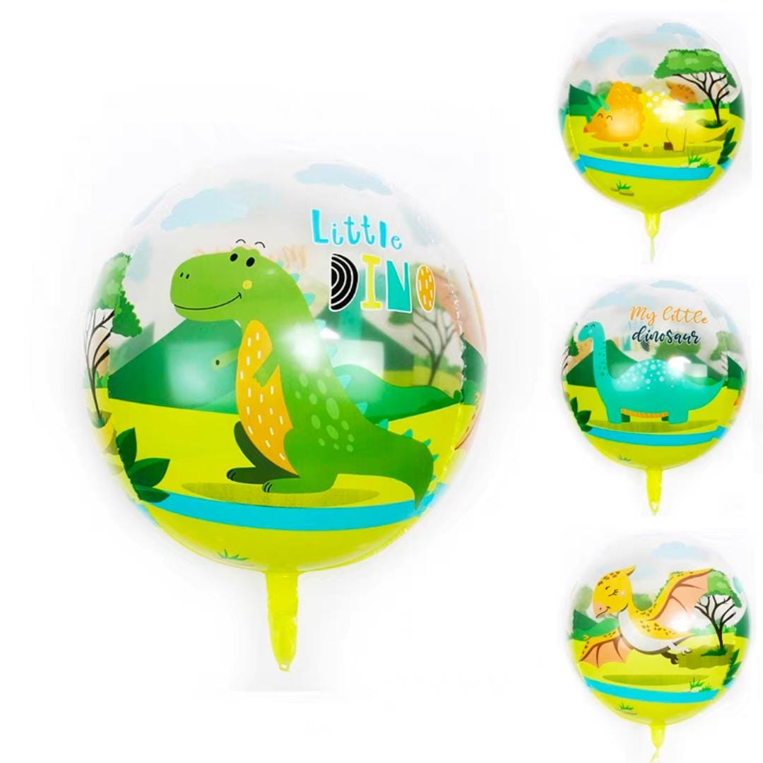 Little Dino 4D Orbz Foil Balloon Little Dino 4D Orbz Foil Balloon